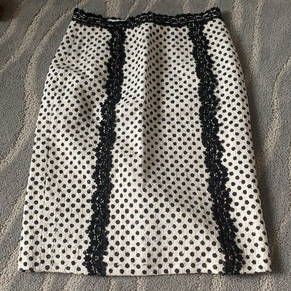 Polka dotted suit skirt - Oscar de la renta